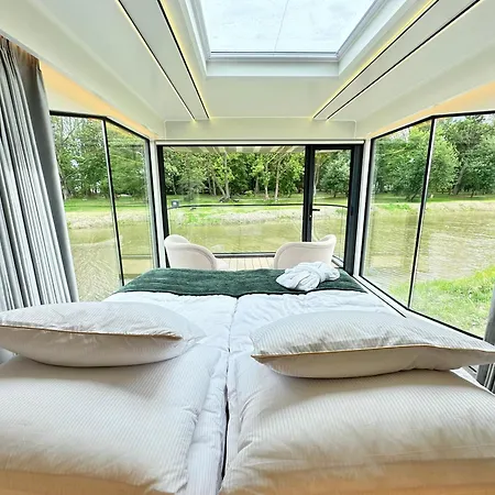 Palac Wieniawskich - Luksusowe, Caloroczne Glampingowe Nad Jeziorem, Prywatna Balia, Park 10ha غرودزيسك مازوفيتسكي