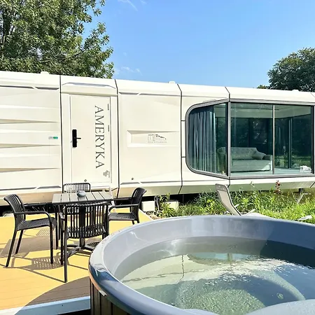 Palac Wieniawskich - Luksusowe, Caloroczne Glampingowe Nad Jeziorem, Prywatna Balia, Park 10ha بيت خشبي