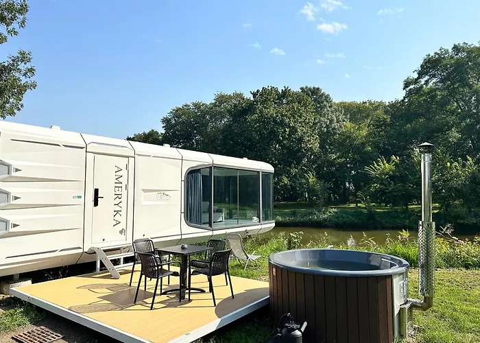 Palac Wieniawskich - Luksusowe, Caloroczne Glampingowe Nad Jeziorem, Prywatna Balia, Park 10ha